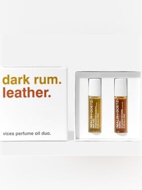 Malin + Goetz Dark Rum & Leather Perfume Oil Rollerball 0.3 fl oz  New In Box